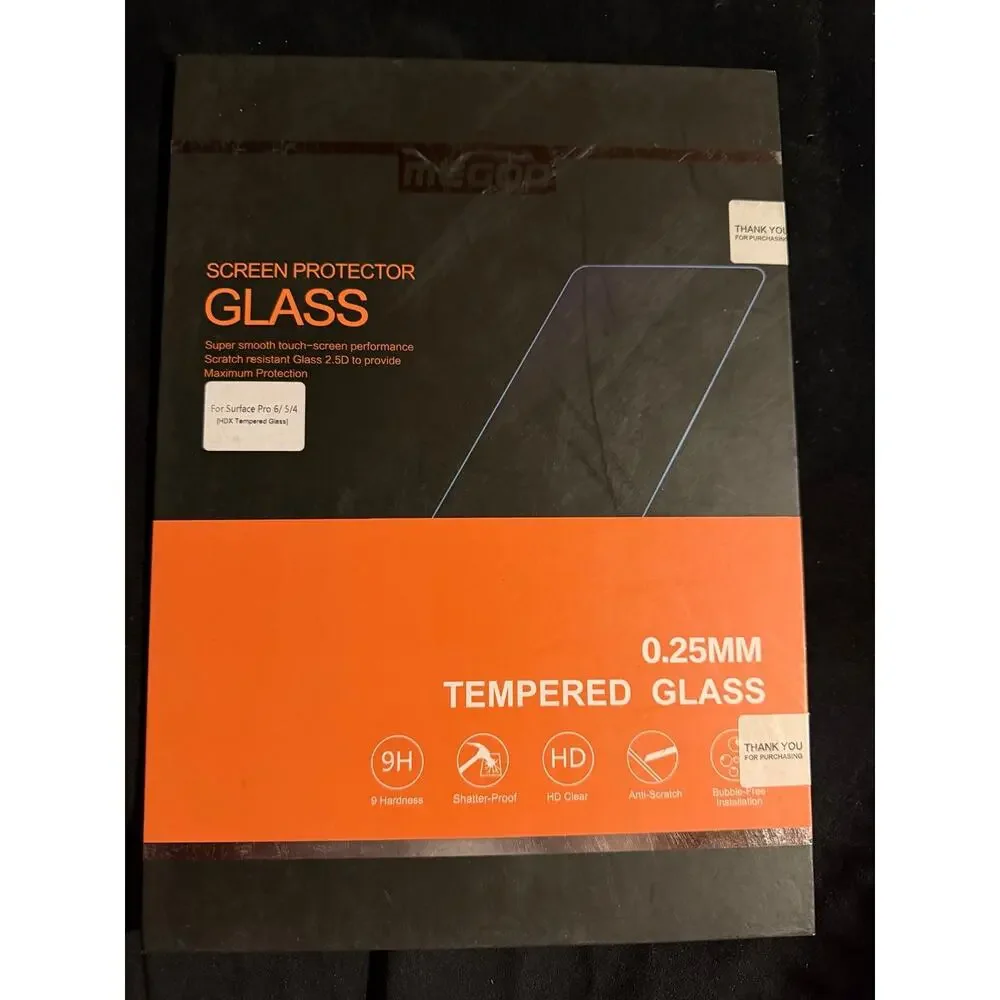 NIB MEGOO Microsoft Surface Pro 6/5/4 HDX Tempered Glass Screen Protector–12.3in